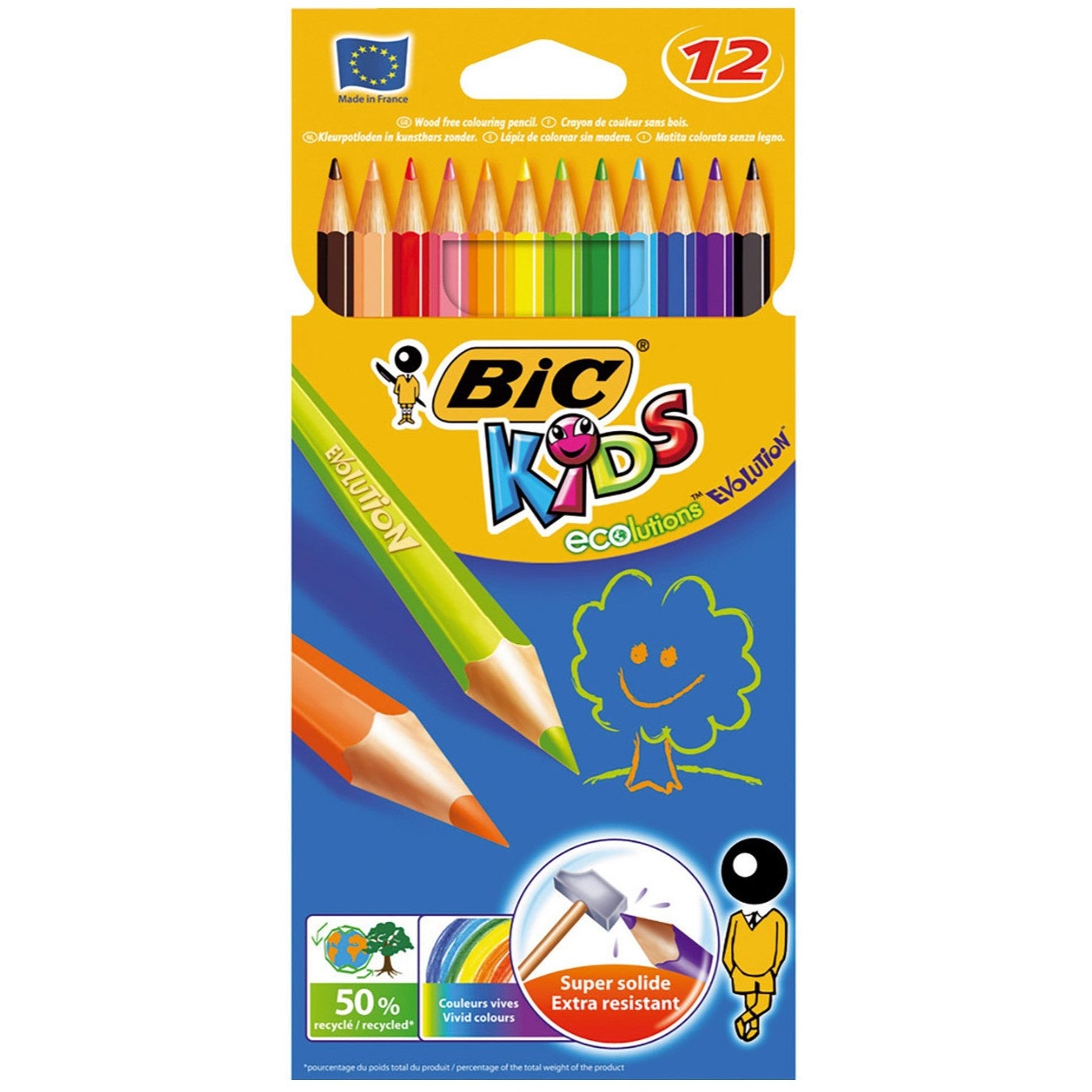 BIC Kids Coloured Pencils 12pk