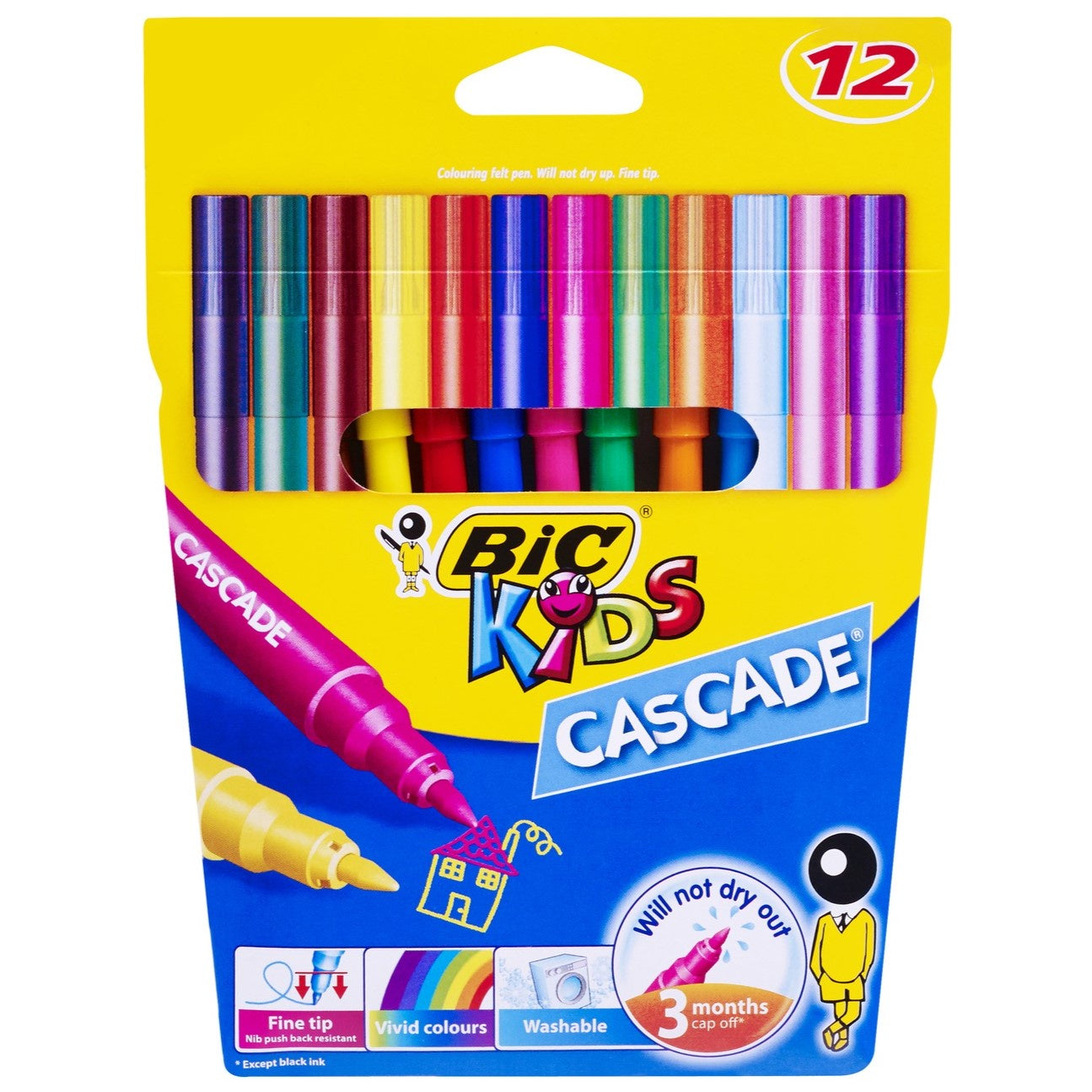 BIC Kids Cascade Texta 12 Pk