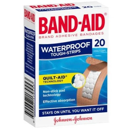 Band-Aid Tough Strips Waterproof Regular 20