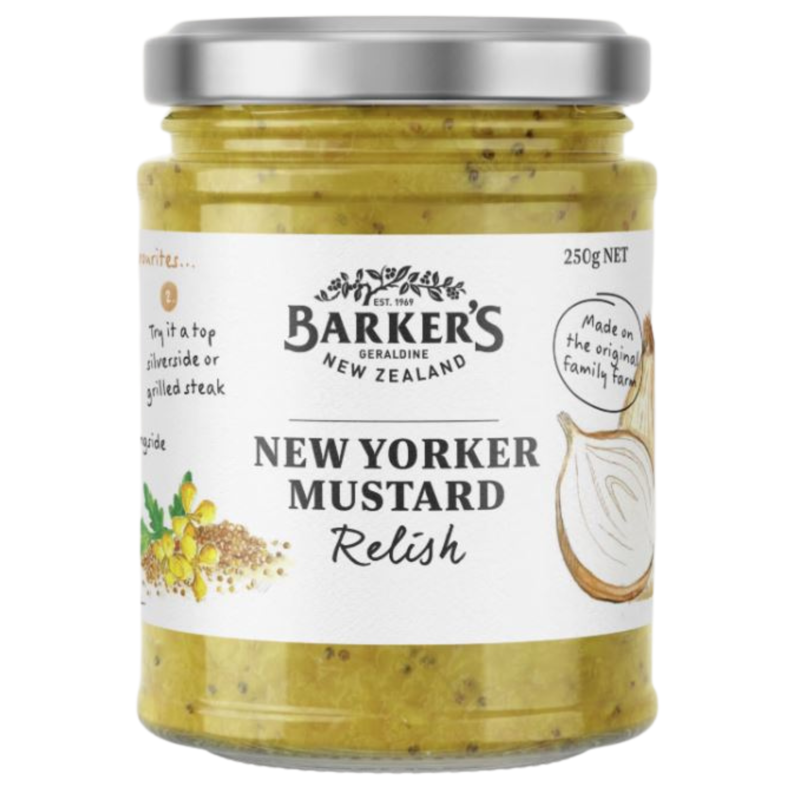 Barkers New Yorker Mustard Relish 250g