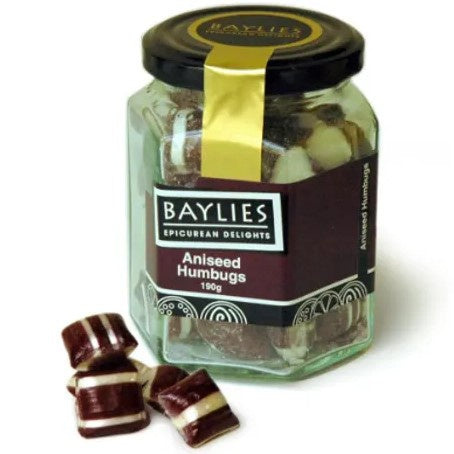 Baylies Aniseed Rock Lollies 190g Jar