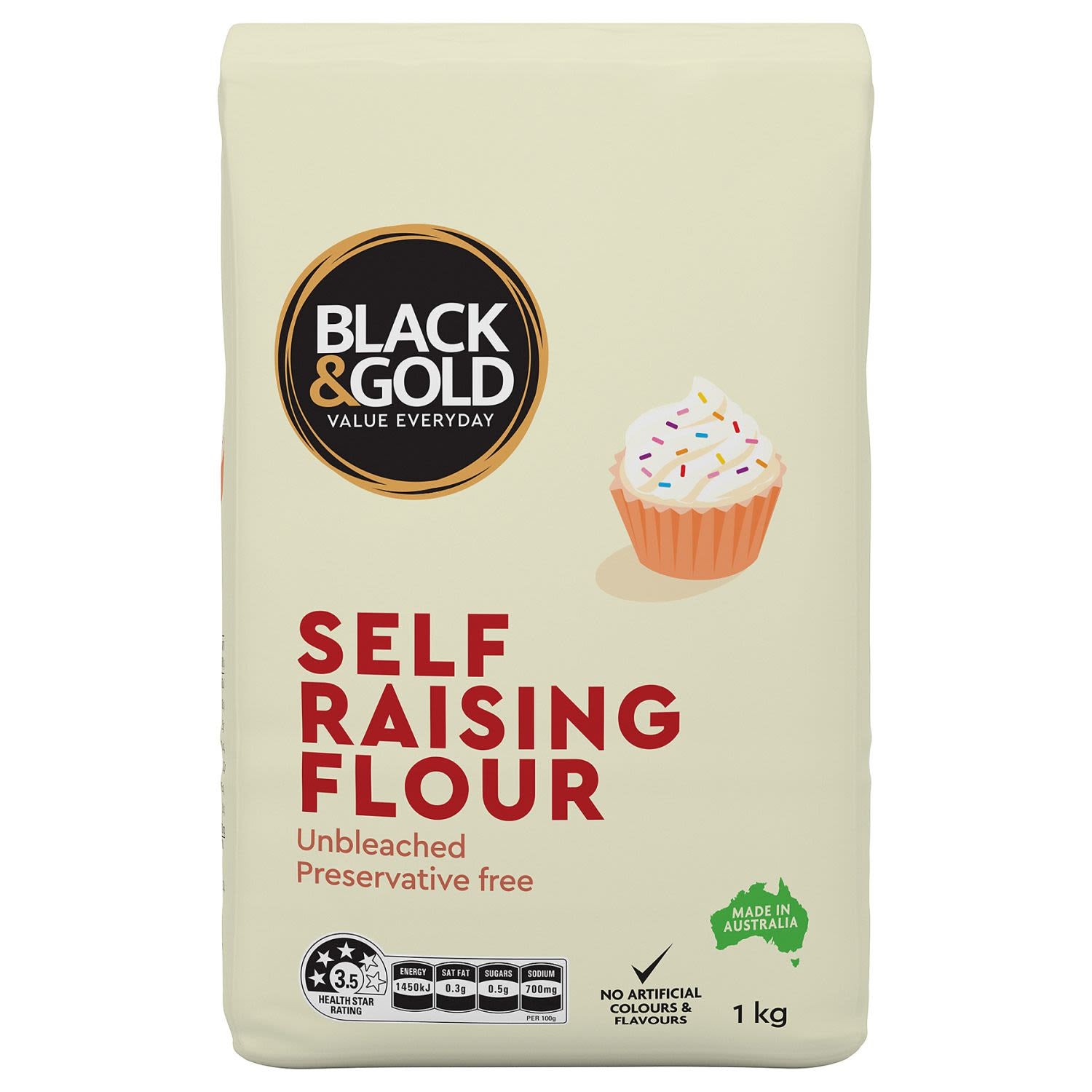 Black & Gold Self Raising Flour 2kg