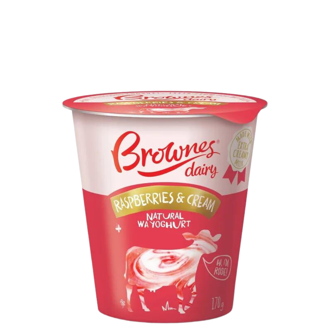 Brownes  Raspberries & Creme BULK Pk - 10 x170g (BUSINESS CUSTOMERS ONLY)