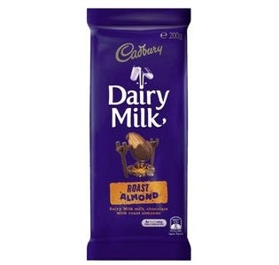 Cadbury Chocolate Block Roast Almond 180g