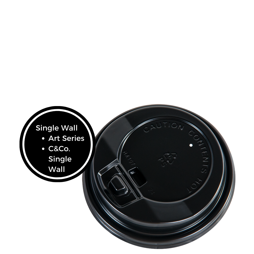 Campus&Co Disposable Coffee Cup Lids - BULK 1000/box, to suit single wall 8oz cup new