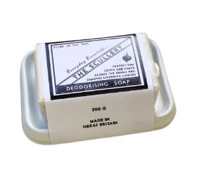 Scullery enamel dish & soap