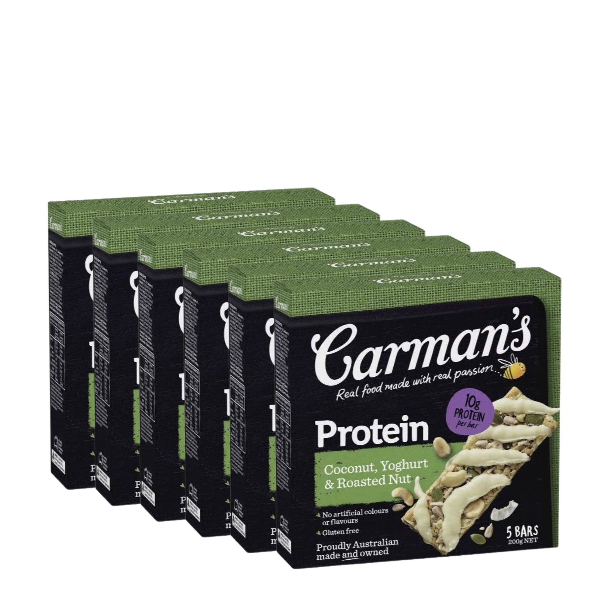 Carman's Coconut, Yoghurt & Nut Protein Bars (GF) BULK 6 x 5pk