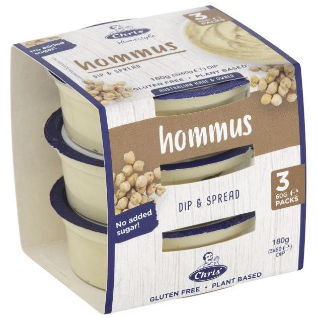 Chris' Fun Size Hommus (3x60g)