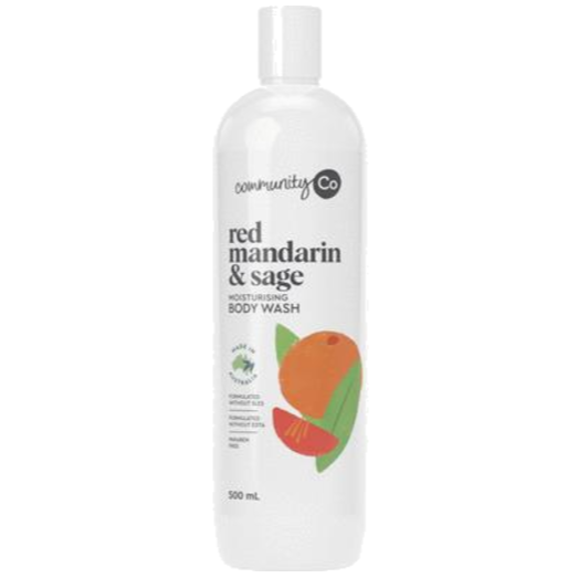 Community Co Body Wash Red Mandarin and Sage 500ml