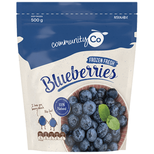 Community Co Frozen Blueberries 500g