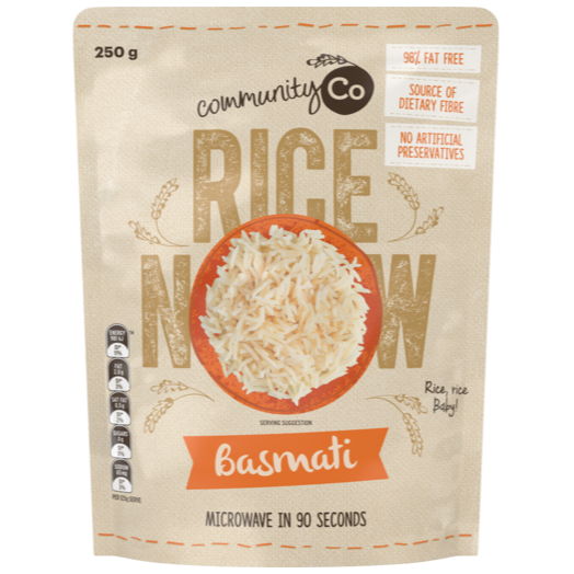 Community Co Microwavable Rice,  Basmati 250g