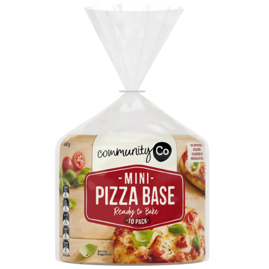 CommunityCo Pizza Base Mini 10pk 600g