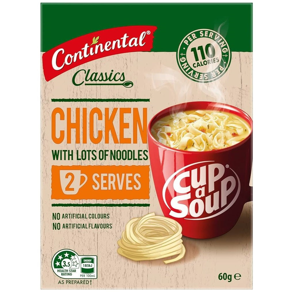 Continental Chicken Soup with Lots of Noodles 60g 2pk