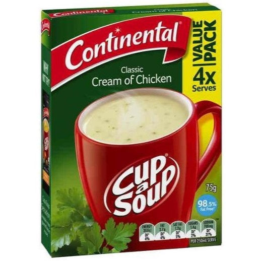 Continental Cup A Soup 4pk Creamy Chicken 75g