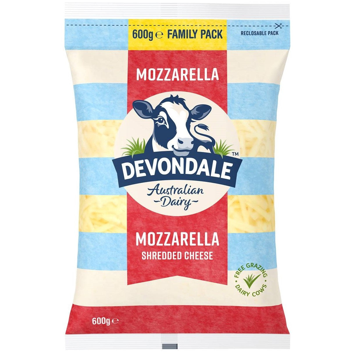 Devondale Mozzarella Shredded Cheese 600g