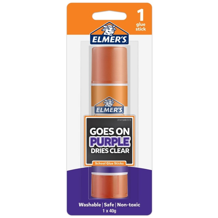 Elmers Disappearing Purple Glue Stick 40gm