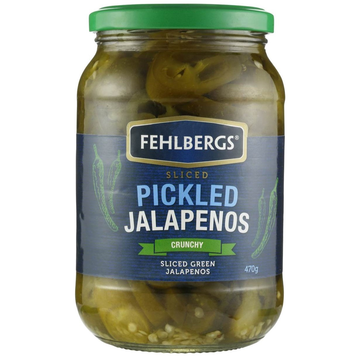 Fehlbergs Jalapenos Sliced Crunchy 470g