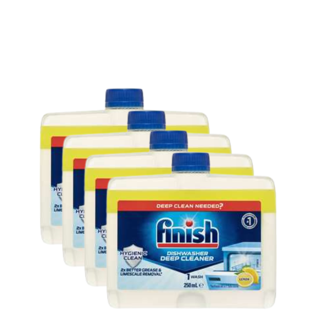 Finish Dishwasher Cleaner Lemon Sparkle - BULK 4 x 250ml