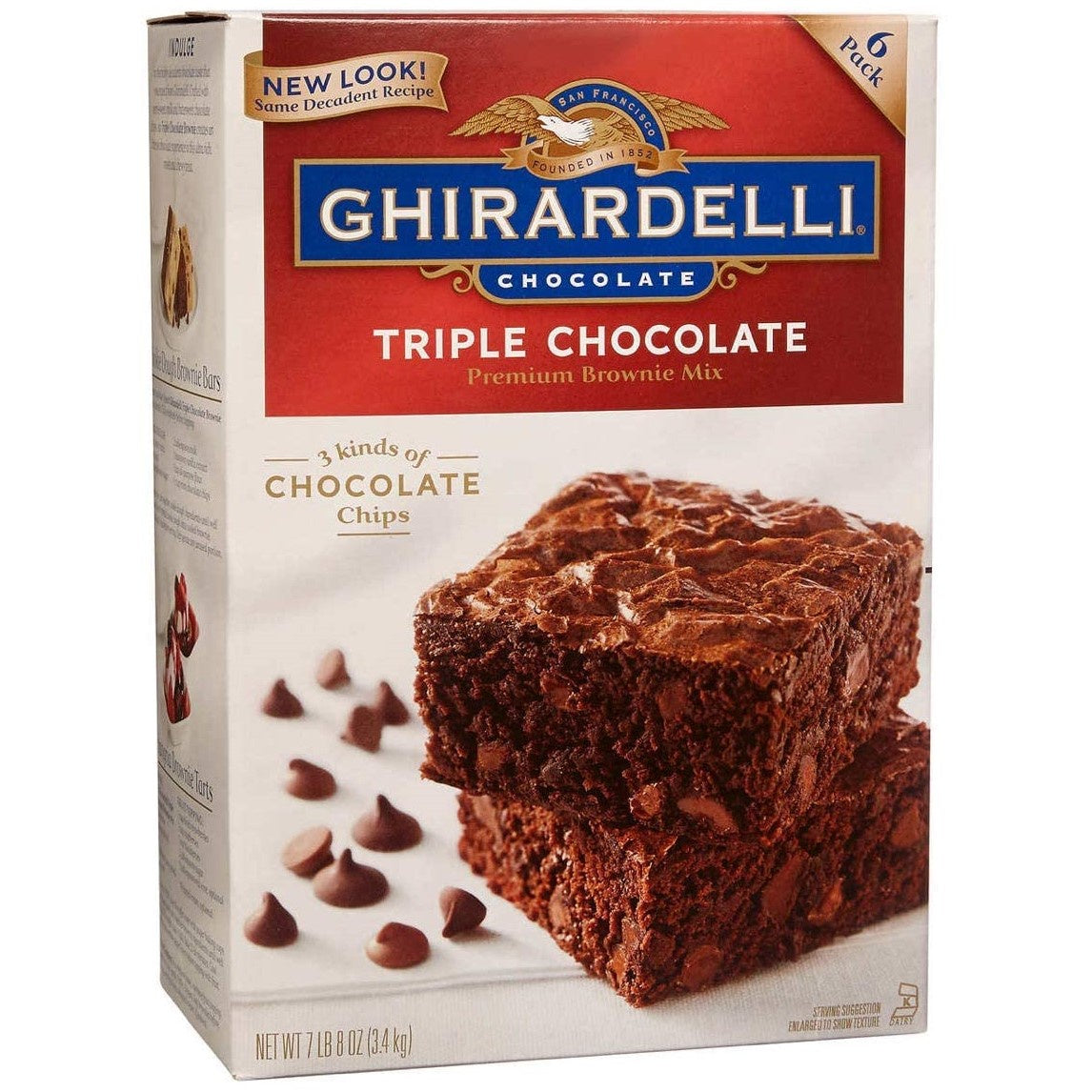 Ghirardelli Chocolate  Chip Premium Brownie Mix 3.4Kg