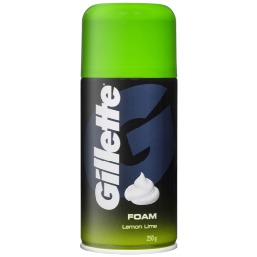 Gillette 250gm Shaving Foam Lemon/Lime