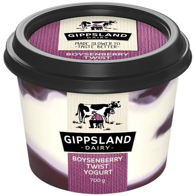 Gippsland  Boysenberry Twist Yoghurt 700g