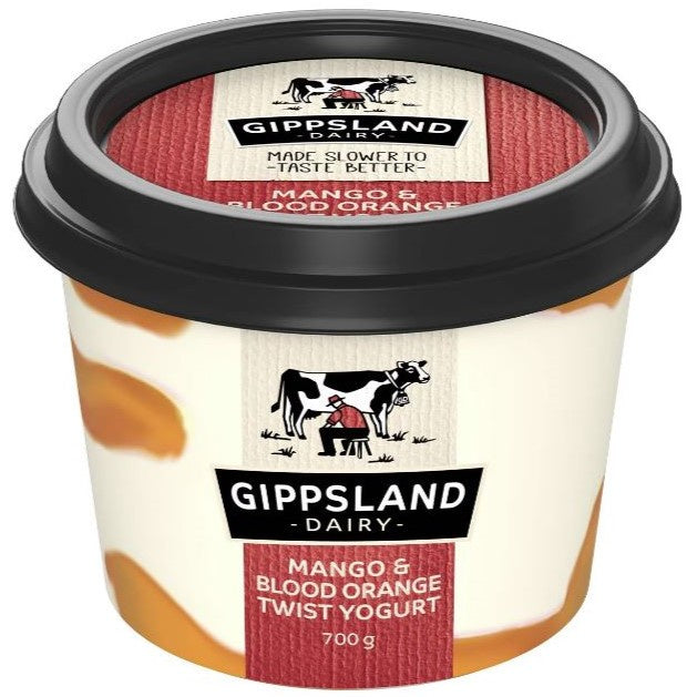 Gippsland Dairy Twist Mango & Blood Orange Yoghurt 700g