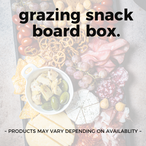 grazing snack board box.
