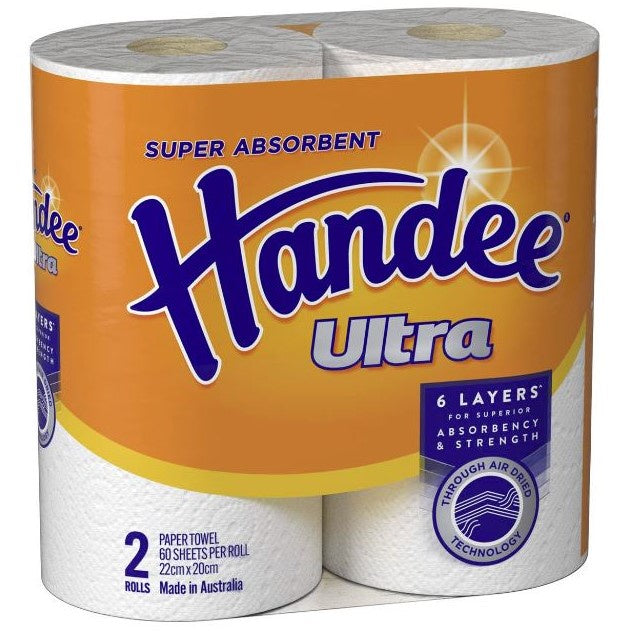 Handee Paper Towel Ultra White 2pk