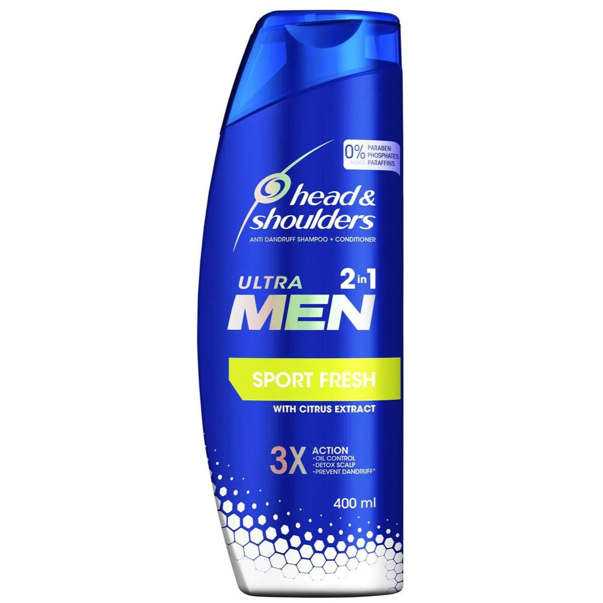 Head & Shoulders Mens Sports Fresh 2in1 Anti-dandruff S/poo & Cond 400ml