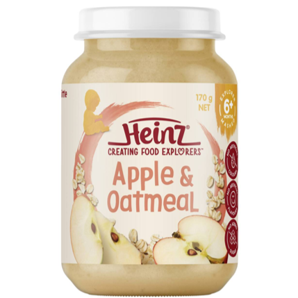 Heinz Baby Food Apple & Oatmeal 6+ Months 170g