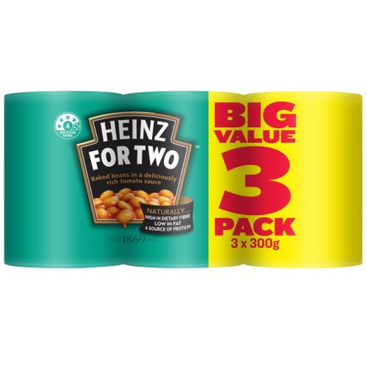 Heinz Baked Beans In Tomato 3 x 300gm