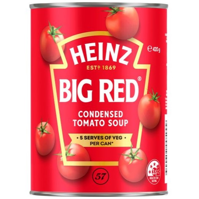 Heinz Big Red Condensed Tomato Soup 420g