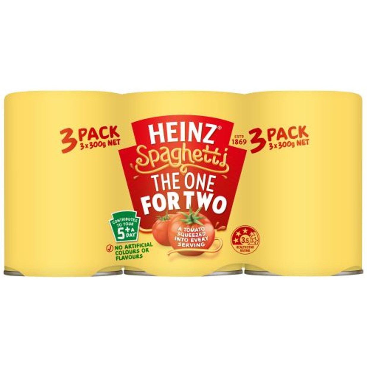 Heinz Spaghetti Tomato & Cheese 3 x 300g