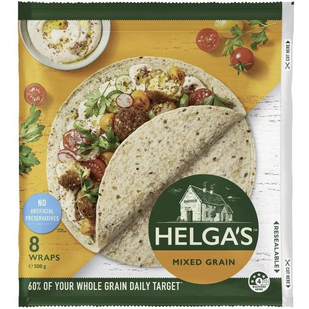 Helga's Mixed Grain Wrap 10 Inch 8pk