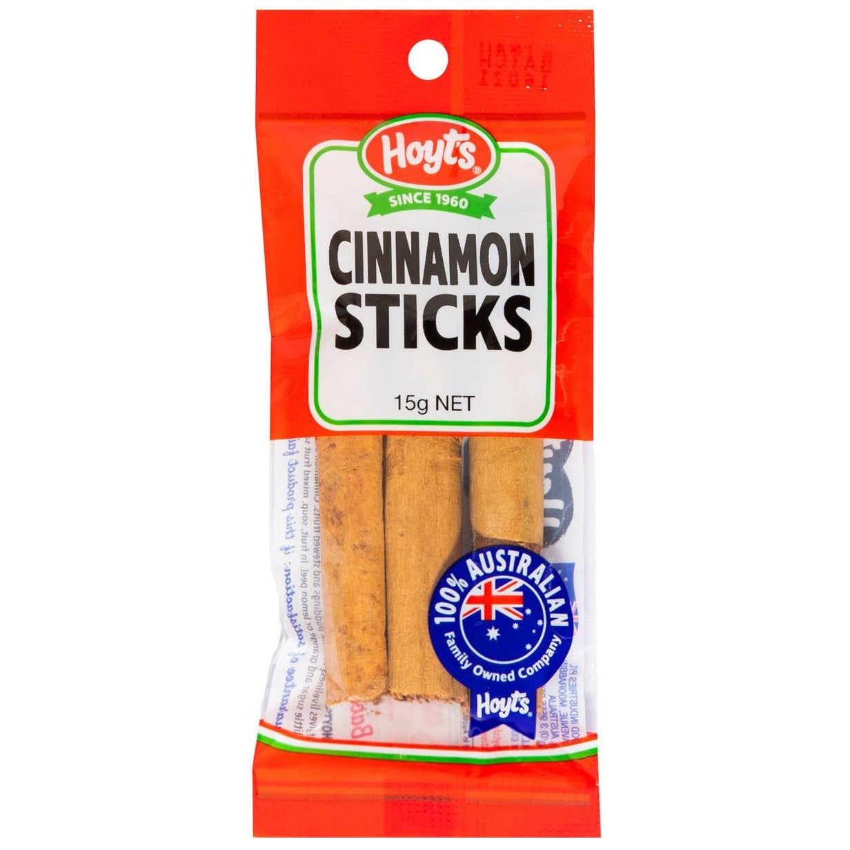 Hoyts Cinnamon Sticks 15g