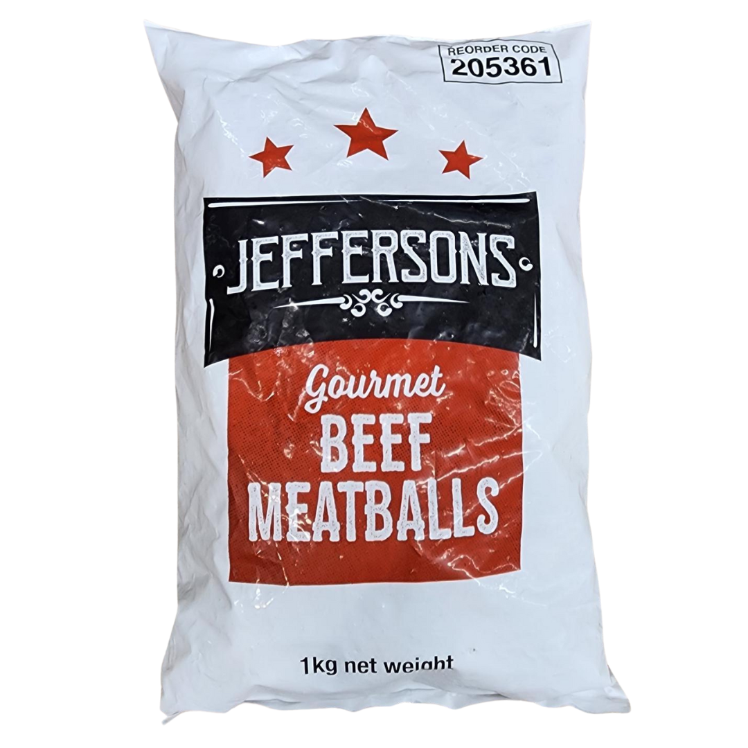 Jeffersons Gourmet Beef meatballs 1kg