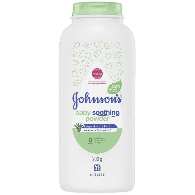 Johnson's Baby, Aloe & Vitamin E Powder, 9 oz (200 g)