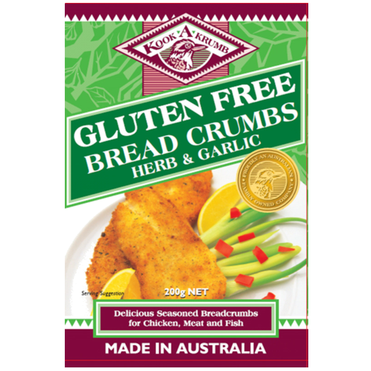 Kook-A-Krumb Gluten Free Bread Crumbs Herb 200g