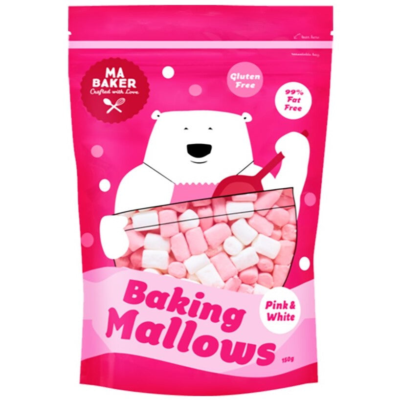 Ma Baker Mallow Pink & White 150g