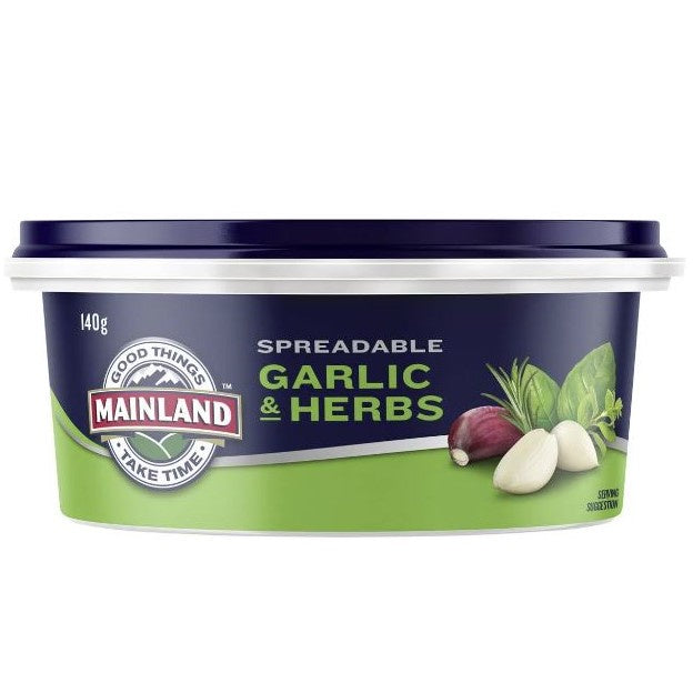 Mainland Spreadable Garlic & Herb Butter 140g