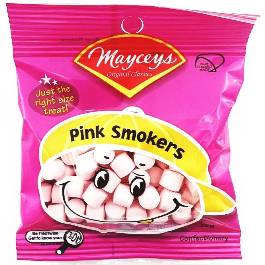 Mayceys  Pink Smoker Lollies 35g