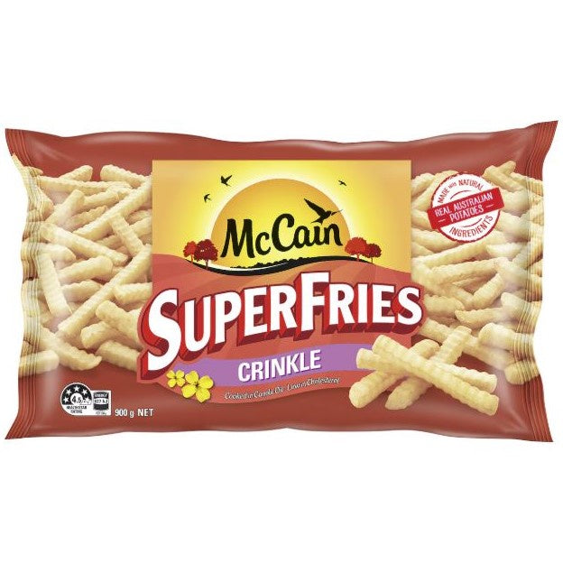 McCain  SuperFries Crinkle Cut Chips GF 900g