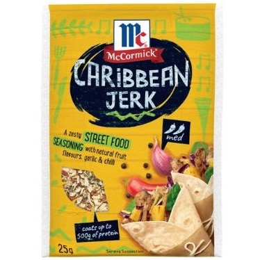 McCormick Caribbean Jerk Style Street Food Seasoning 25g