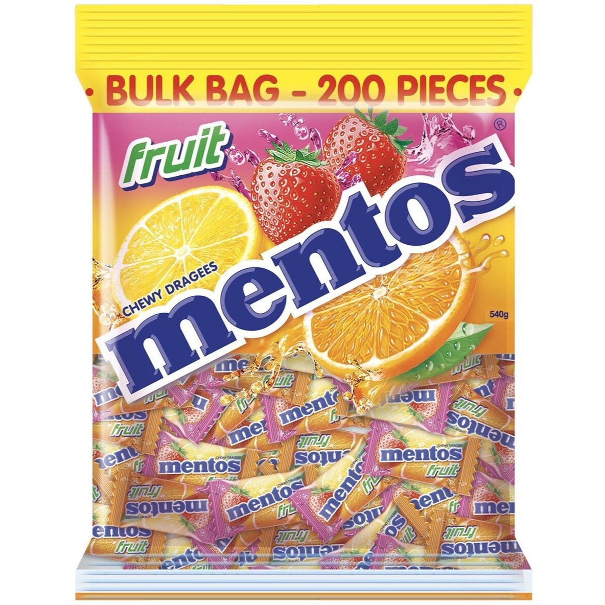 Mentos Pillow Pack Fruit 540g