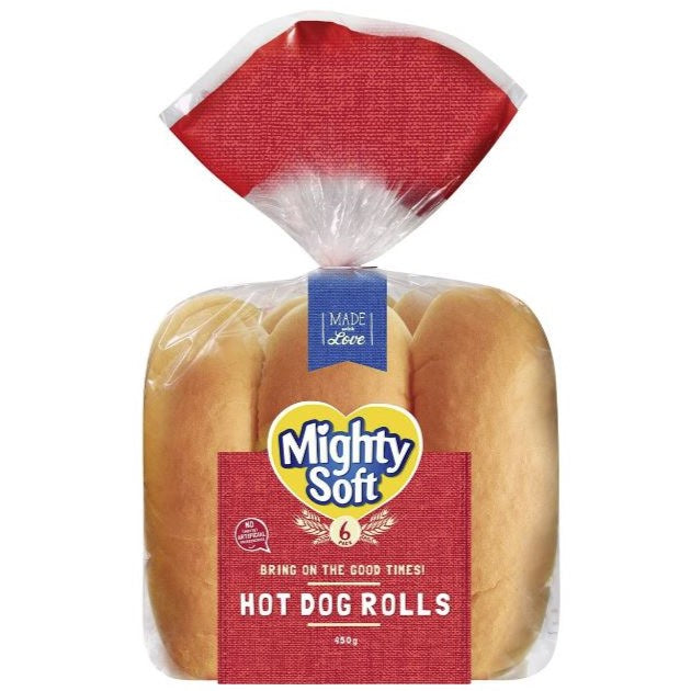 Mighty Soft Hot Dog Roll 6pk