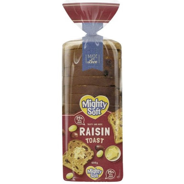 Mighty Soft Raisin Toast 600g