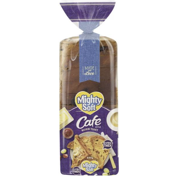 Mighty Soft Cafe Style Raisin Toast 600g