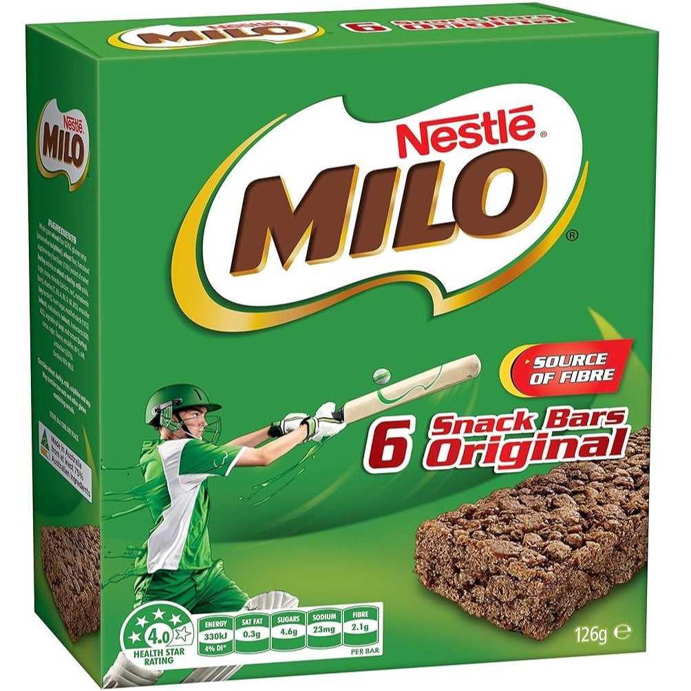 Milo Milk Dipped Snack Bar 6pk  162g