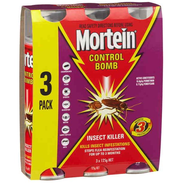 Mortein Control Bomb 3X125GM