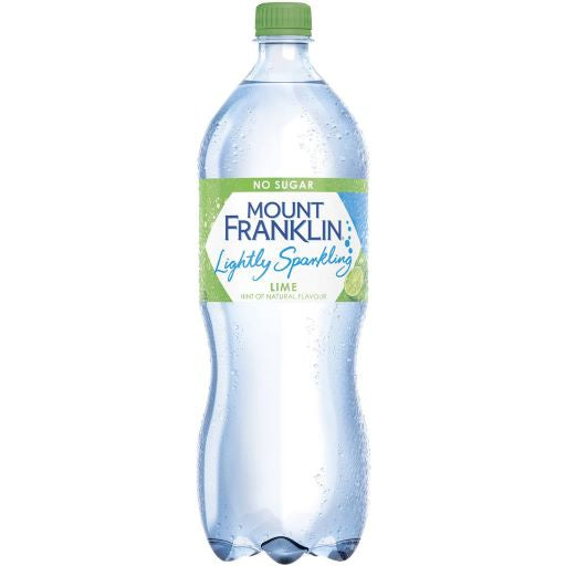 Mount Franklin Lightly Sparkling Lime No Sugar 1.25l